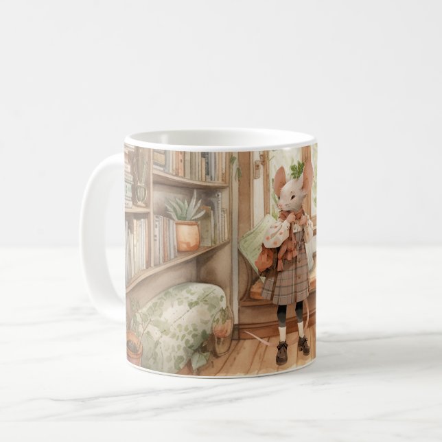 Life in Mice Town - My Happy Place Coffee Mug (Front Left)