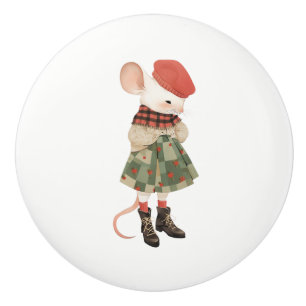 Life in Mice Town Series # 7 Ceramic Pull