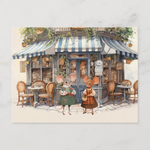 Life in Mice Town Series Postcard - Let's have Tea