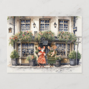 Life in Mice Town - Shopping Buddies Postcard