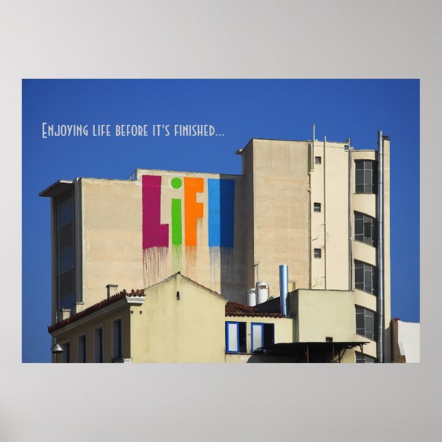 Life in Progress poster print / canvas (Front)