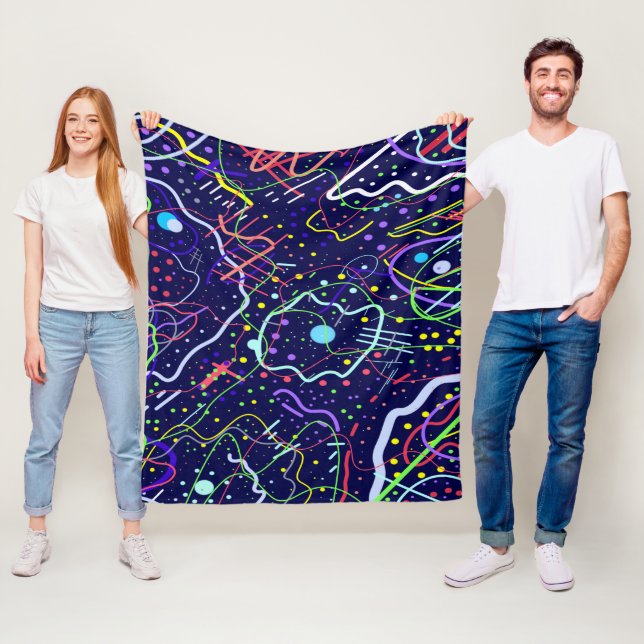 Life in Space Fleece Blanket (In Situ)