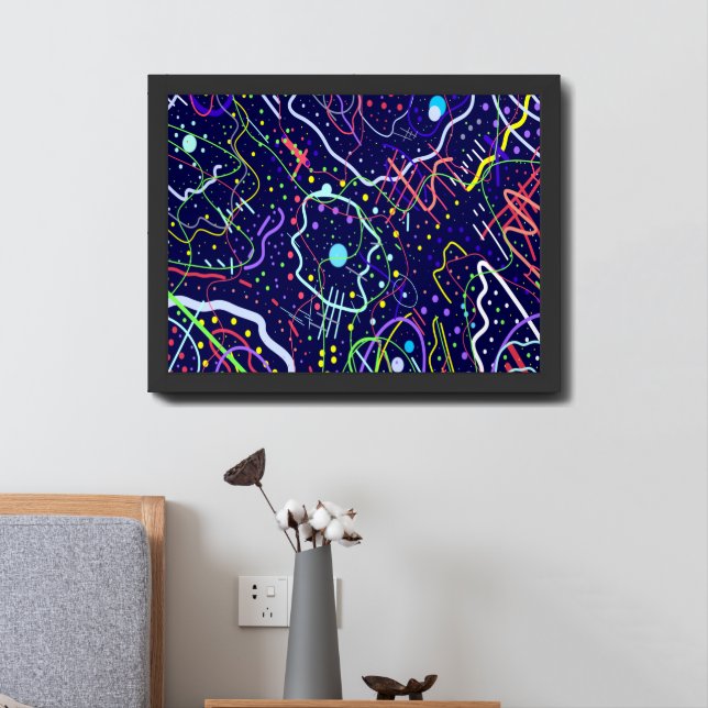 Life in Space Framed Art (Bedside)