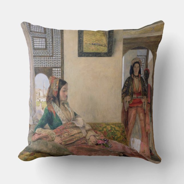 Life in the harem, Cairo Throw Pillow (Front)