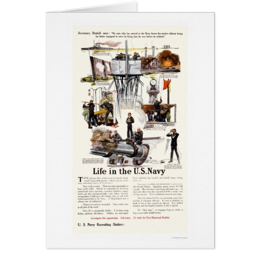 Life in the U.S. Navy Cards (Front)