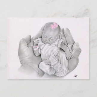 Life in your hands Baby Postcard