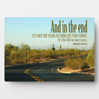 Life In Your Years Custom Plaque