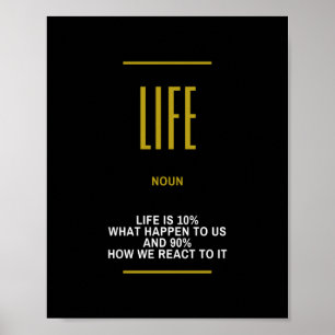 Life Inspirational Quote On Success Poster