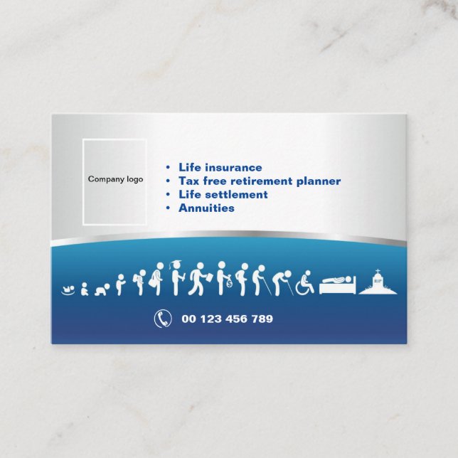 Life Insurance Business Card (Front)