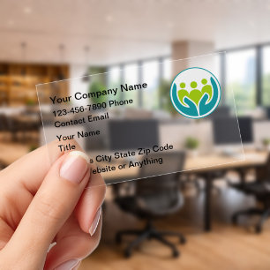 Life Insurance Clear Business Cards Stylish Design