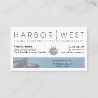 Life Insurance, Financial Planning Business Card