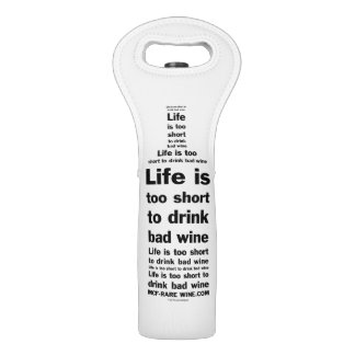 Life is 2 short wine tote A1
