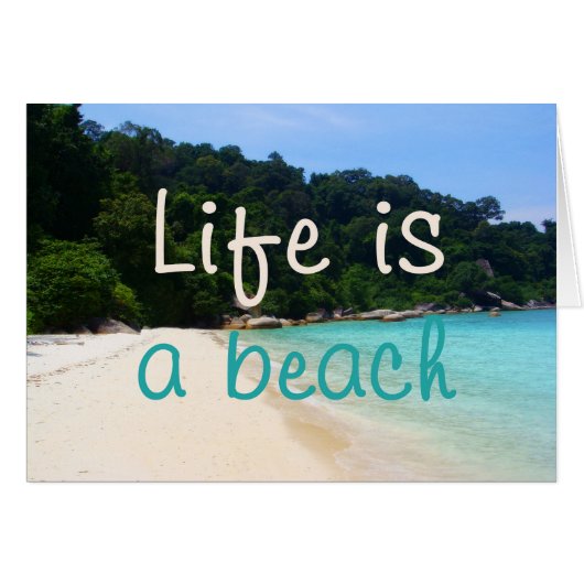 Life is a Beach Cards (Front Horizontal)