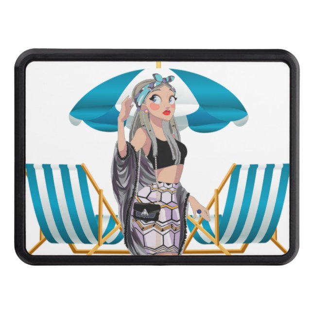 Life is a Beach Hitch Cover (Front)