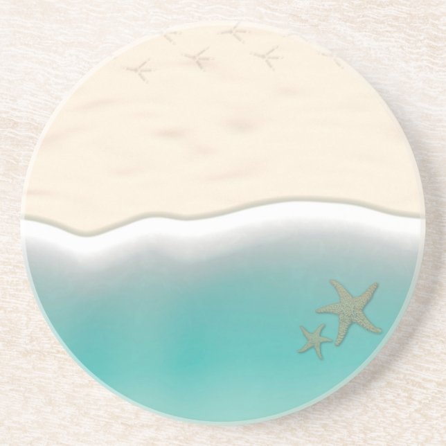 Life is a Beach Sandstone Coaster (Front)