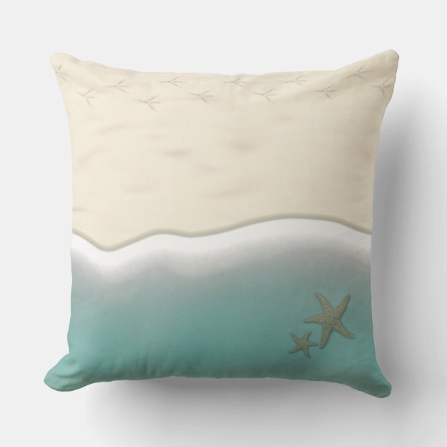 Life is a Beach Throw Pillow (Front)