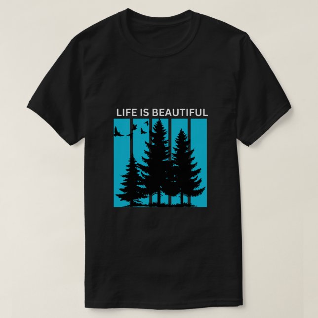Life is a beautiful a perfect gift for t-shirt lov (Design Front)