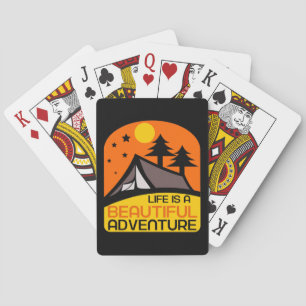 Life is A Beautiful Adventure Camping Poker Cards