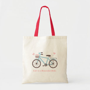 Life is a Beautiful Ride Cyclist Tote Bag