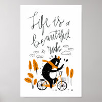 Life is a Beautiful Ride Inspirational Quote