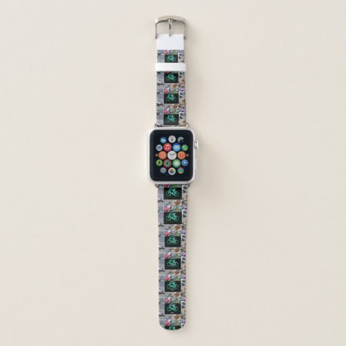 Life is a beautiful ride on a bicycle apple watch band