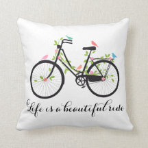 Life is a beautiful ride, vintage bicycle