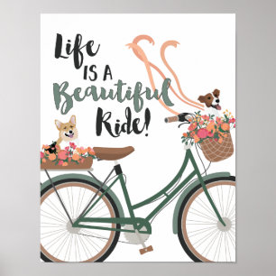 Life is a Beautiful Ride with Dogs Poster