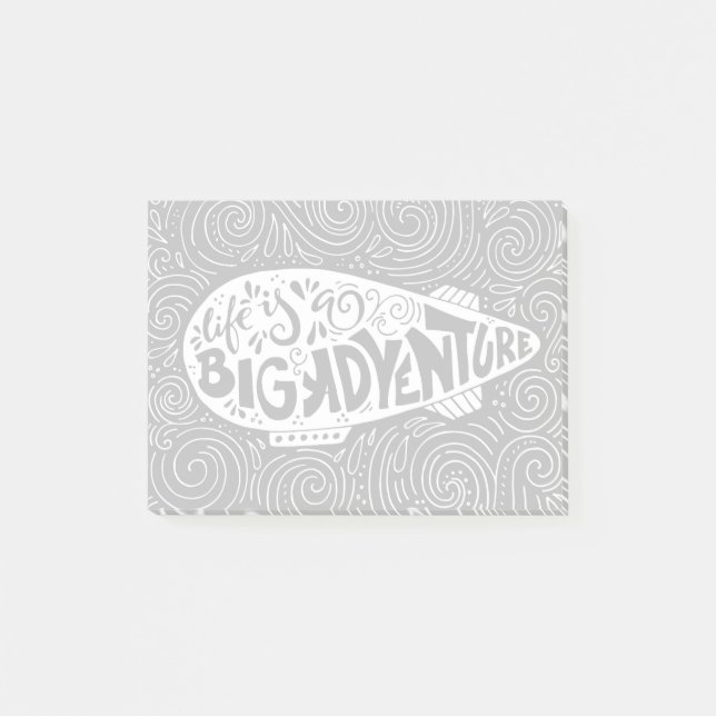 Life Is A Big Adventure Post-it Notes (Front)