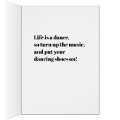 Life is a dance cards (Inside (Right))