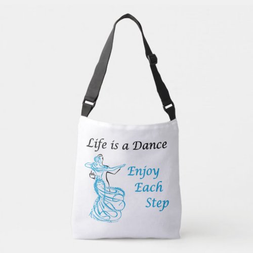 Life Is A Dance Cross Body Bag Medium Crossbody Bag