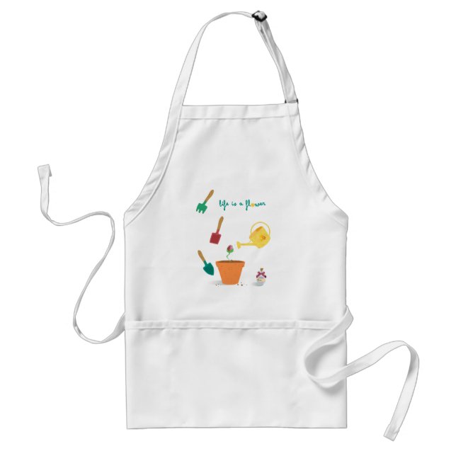 Life is a flower Apron (Front)