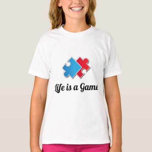 Life is a Game Kids Basic T_Shirt