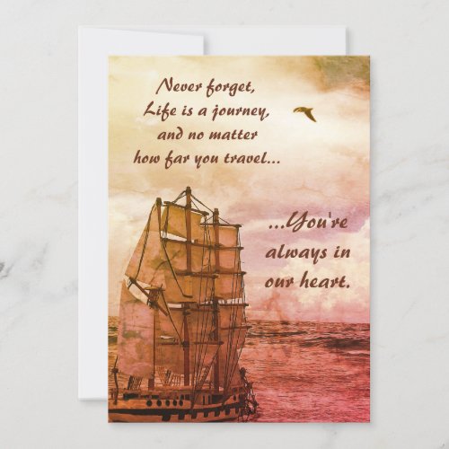 Life is a Journey Birthday Card