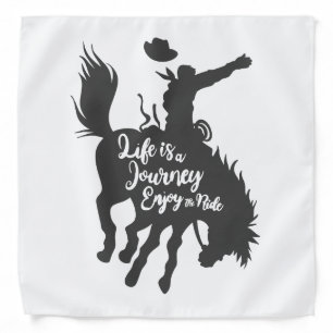 Life is a journey enjoy - Choose background color Bandana