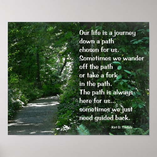Life Is A Journey _ Inspirational Poster