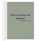 Life is a journey, not a destination (Inside (Right))