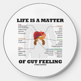 Life Is A Matter Of Gut Feeling Anatomical Humor Wireless Charger