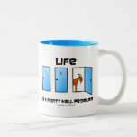 Life Is A Monty Hall Problem (three Doors) Two-tone Coffee Mug at Zazzle