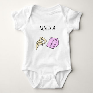 Life is a Pizza Cake Baby Bodysuit