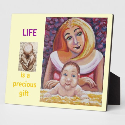 Life is a precious gift plaque