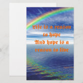Life is a reason to hope (Front/Back)