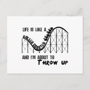 Life is a Roller Coaster Postcard