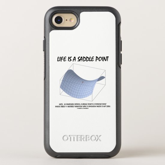 Life Is A Saddle Point Math & Geometry Humor OtterBox Symmetry iPhone 8/7 Case