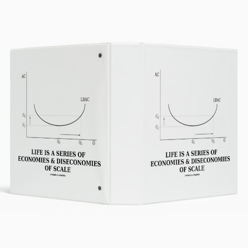 Life Is A Series Of Economies  Diseconomies Scale 3 Ring Binder