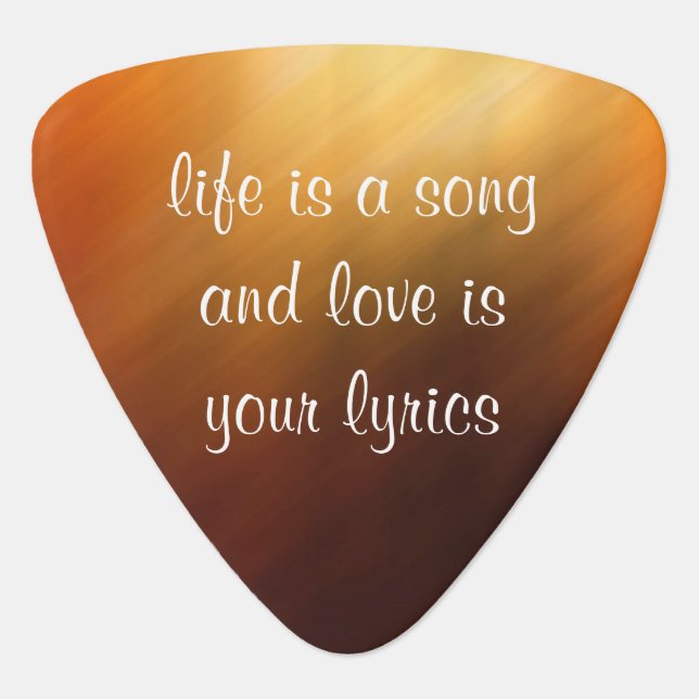 Life Is A Song Guitar Picks (Front)