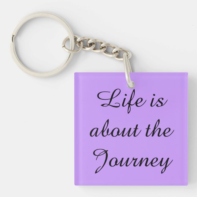 Life is about the Journey Keychain (Front)