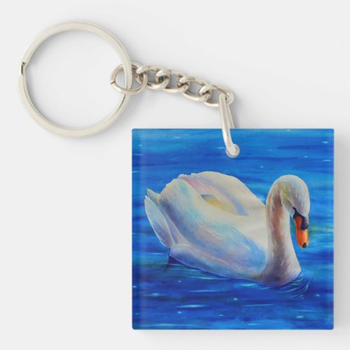 Life is about the Journey _ swan Keychain