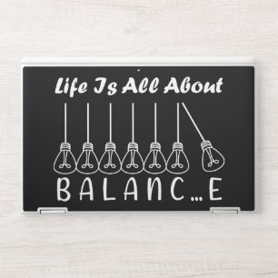 Life is all about balance motivational inspiration HP laptop skin