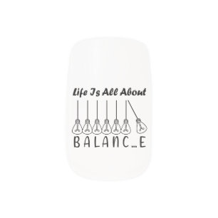 Life is all about balance motivational inspiration minx nail art