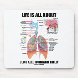 Life Is All About Being Able To Breathe Freely Mouse Pad